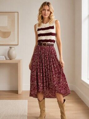 ba&sh NWT Jupe Lenny Raisin Skirt